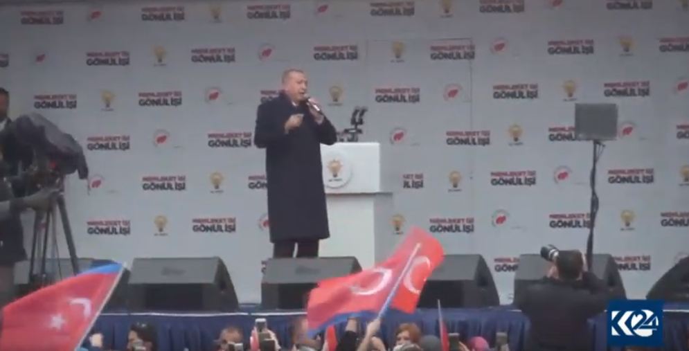 Erdogan, nerazîye  ji gotina (mafên mirovan û demokrasî li Tirkiyeyê bipaş ketiye)